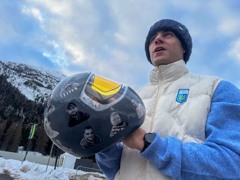 Olympics-Skeleton-Ukraine's Heraskevych says banned by IOC from wearing helmet showing athletes killed in war