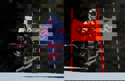 Olympics-Alpine skiing-Johnson on course for golden 'double double' in team combined