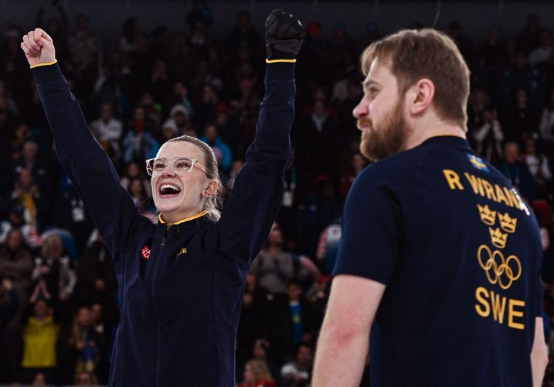 Olympics-Curling-Stone cold Isabella Wranaa powers Sweden to mixed doubles gold
