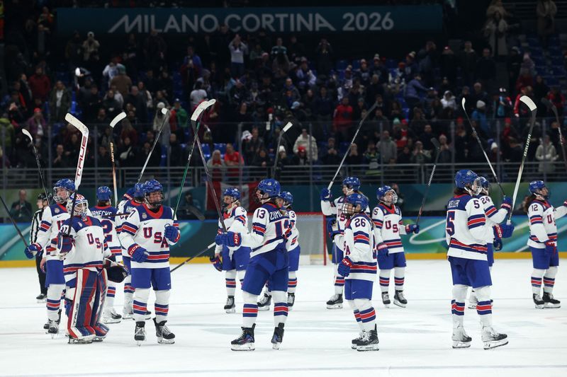 Olympics-Ice hockey-US crush defending champions Canada 5-0 in group stage
