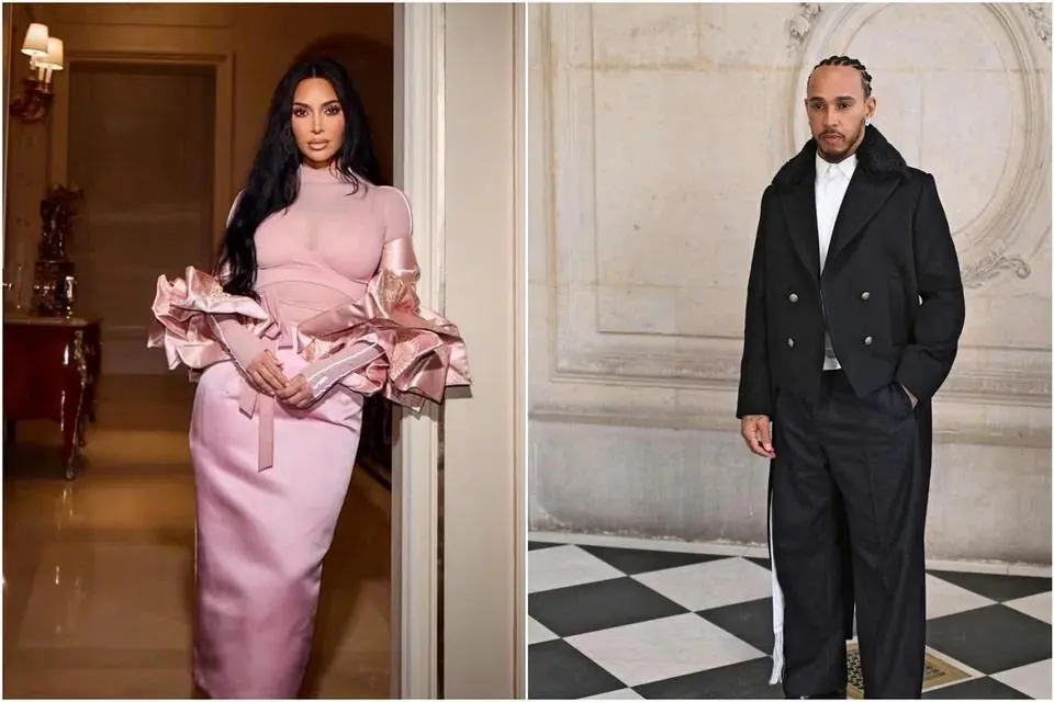 Kim Kardashian spotted with F1 driver Lewis Hamilton at Super Bowl amid  dating rumours | The Star