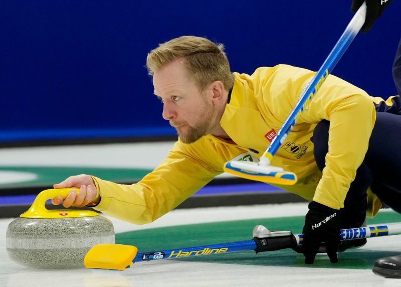 Olympics-Curling-Sweden's Edin adopts business-like approach to title defence