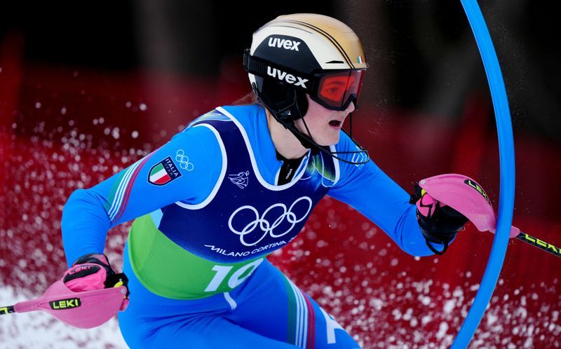 Olympics-Alpine Skiing-Italy's youngest skiers caught between emotions and focus at first Games