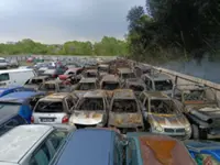 Grass fire near mosque razes 44 vehicles