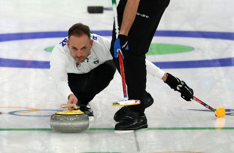 Olympics-Curling-Older and more mature, Retornaz leads Italy at second home Games