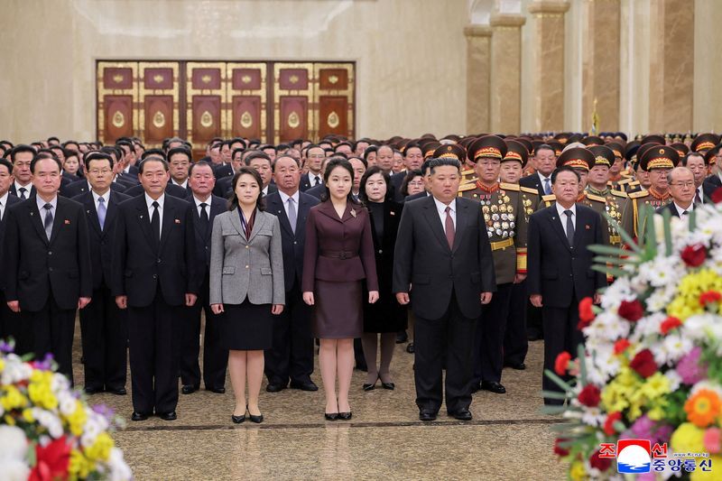 North Korea's Kim positioning daughter as successor, Seoul spy agency briefing says