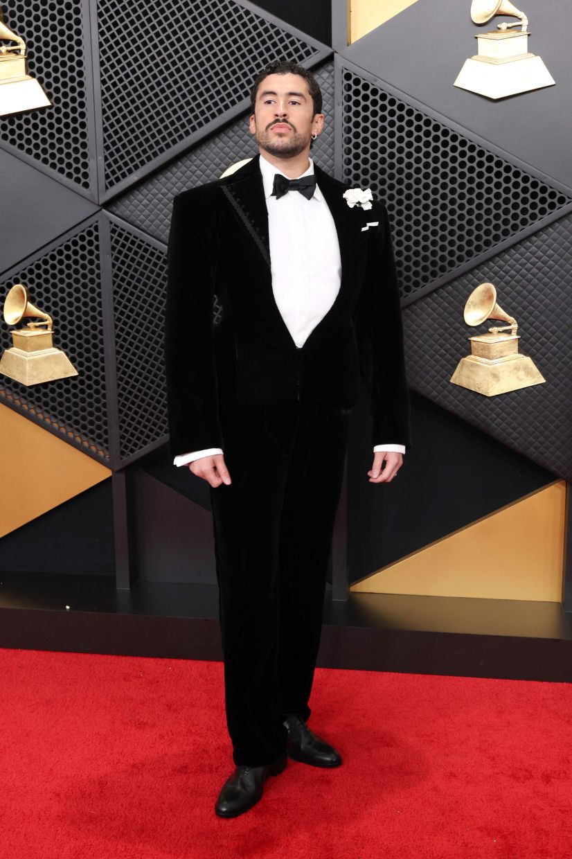 Bad Bunny attends the 68th Grammys earlier this month. Photo: Getty Images via AFP