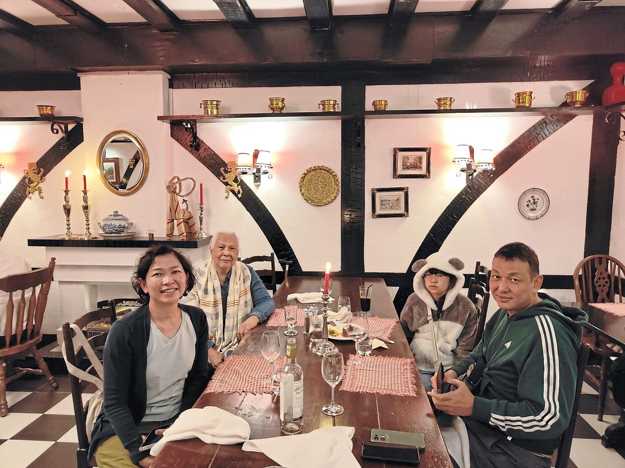 (From left) Chi Kuen, Tan, Tokiho and Lee enjoying a family getaway in Cameron Highlands, making the most of their Chinese New Year together. Photos: Lee Chi Kuen