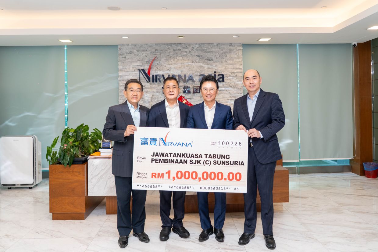 SJK(C) Sunsuria receives RM1mil donation from Nirvana Asia Group