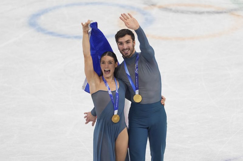 Olympics-Figure Skating-French ice dance duo strike gold less than year into partnership
