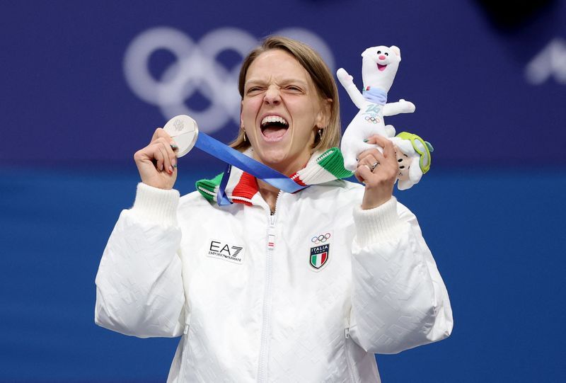 Olympics-Short track-Italy's Fontana enjoys silver lining as she matches record