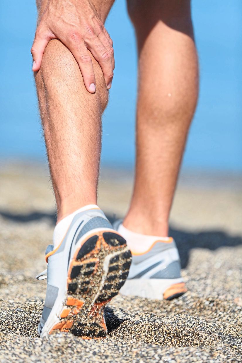 A muscle spasm is often due to muscle fatigue, which could be caused by an imbalance of electrolytes.