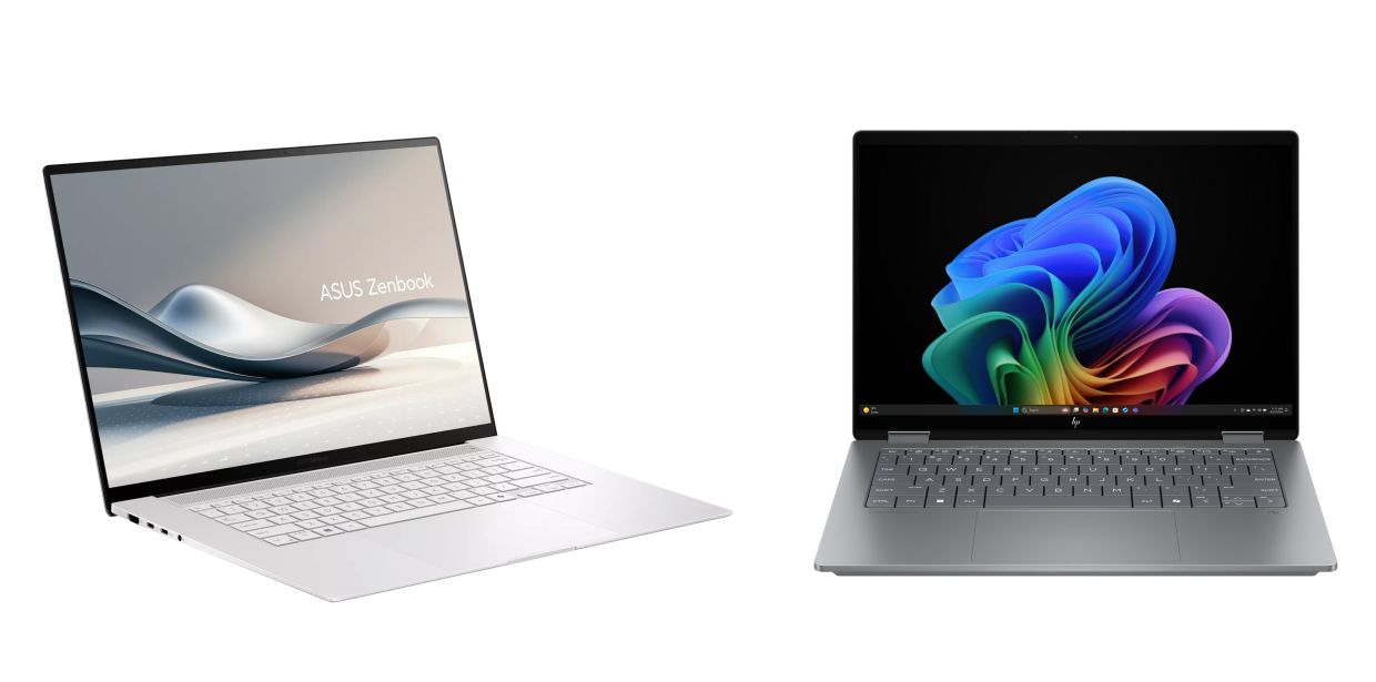 Harvey Norman offers a wide range of devices, including the ASUS Zenbook S16 with an AMD chip and the HP OmniBook X Flip powered by Intel.