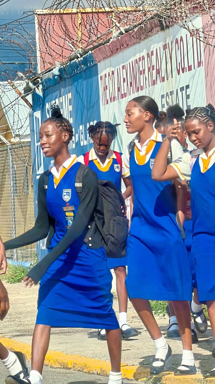 Creole students in Jamaica.