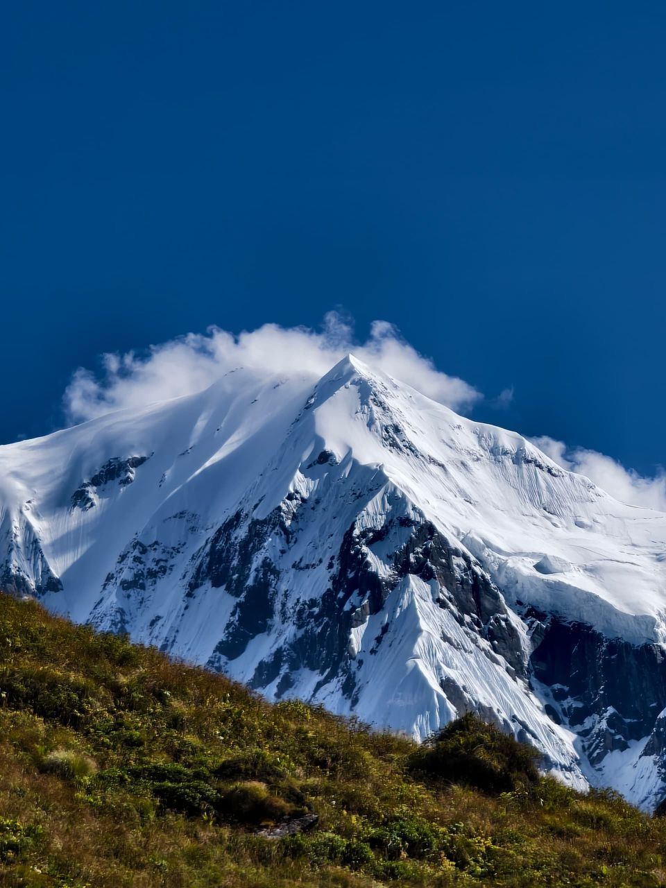 One of the peaks in the Annapurna region.