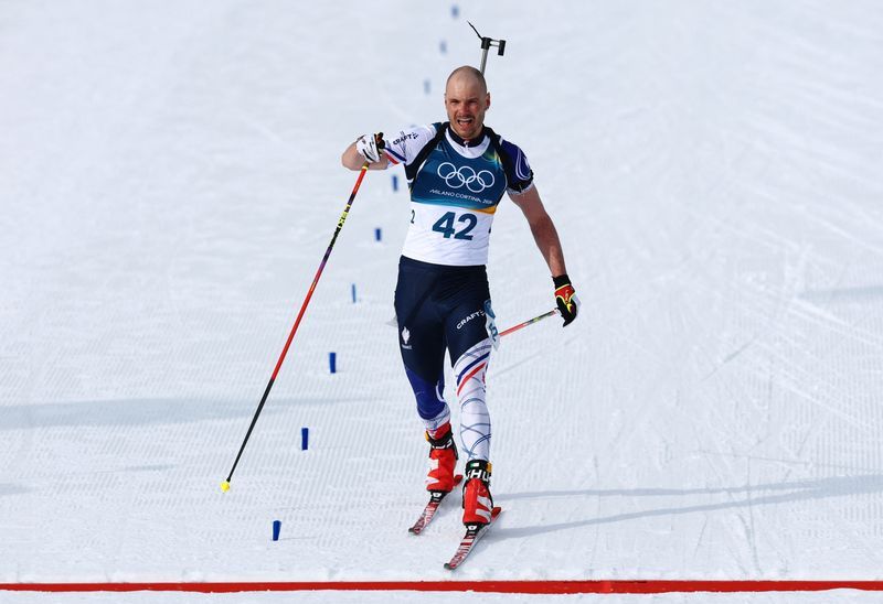 Olympics-Biathlon-No regrets for France's Jacquelin despite podium near miss