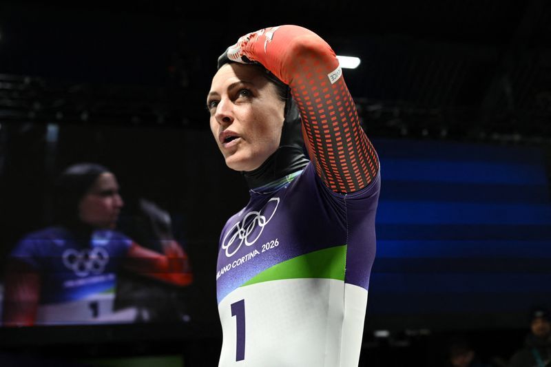 Olympics-Skeleton-Flock leads at halfway hoping to erase 2018 pain