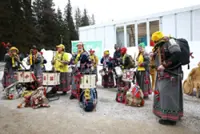 Olympics-Biathlon-Bodo/Glimt football fans bring drumming joy to biathlon venue