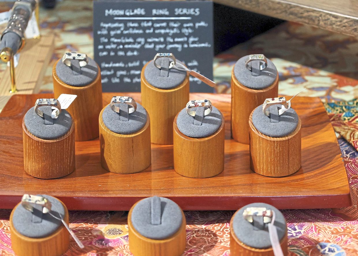 Each piece created by Jessie Koh reflects time, skill and experience. Photo: The Star/CHAN TAK KONG