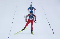 Olympics-Biathlon-Kirkeeide's dreams come true in blockbuster finish