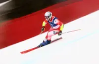 Olympics-Alpine skiing-Odermatt loses last chance for gold but happy to go home with three medals