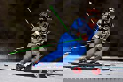 Olympics-Alpine skiing-Brignone blows away rivals in giant slalom first leg