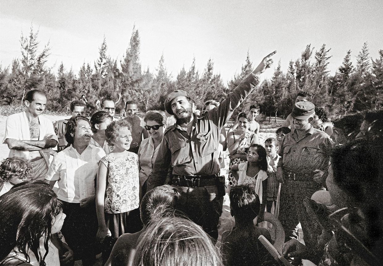 Fidel Castro, who led Cuba from the 1959 revolution until he formally stepped down in 2008, speaking in Santa Maria Del Mar in 1964. — Jack Manning/The New York Times