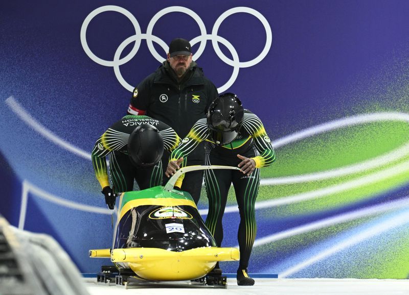 Olympics-Bobsleigh-Jamaican sprinter sees success in a sled for 'Cool Runnings' fan Hamilton