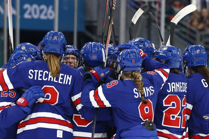 Olympics-Ice hockey-Inevitable US v Canada final but this time the ice has tilted