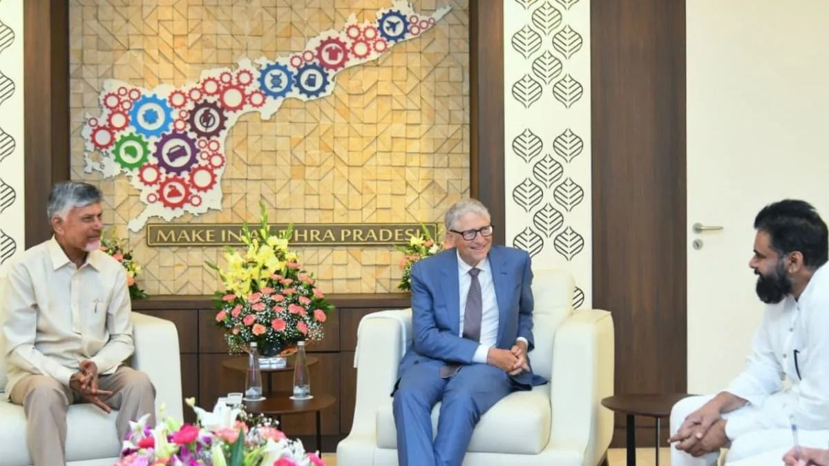 Bill Gates visits good old Indian friend Naidu in Andhra Pradesh