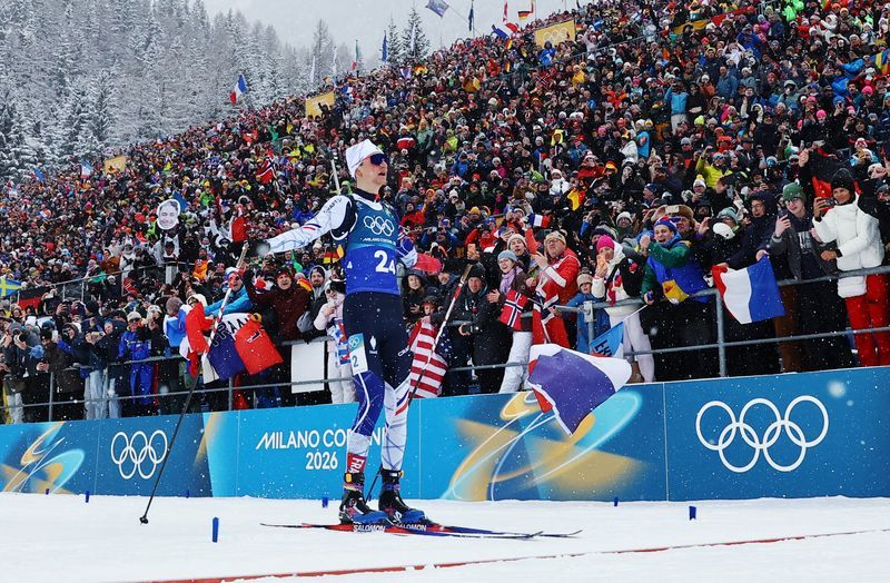 Olympics-Biathlon-Perrot powers France to first gold medal in men's relay