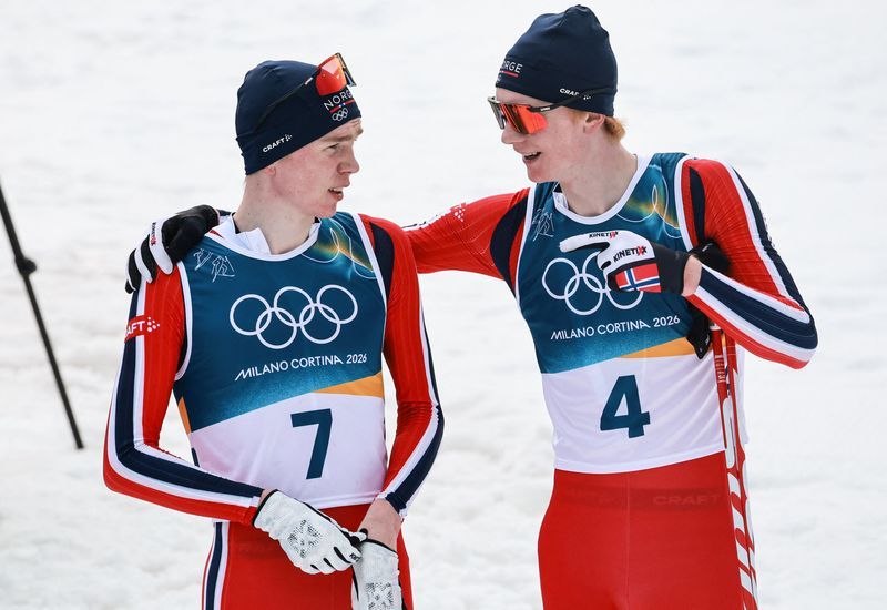 Olympics-Nordic combined-'Our brothership is really good', Oftebro siblings look out for each other