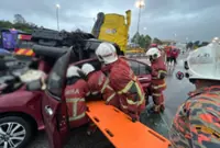 Woman killed, two injured in Chinese New Year crash near Bukit Beruntung