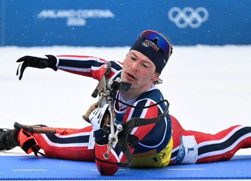 Olympics-Biathlon-Laegried has learned his lesson after cheating interview 'atomic bomb'