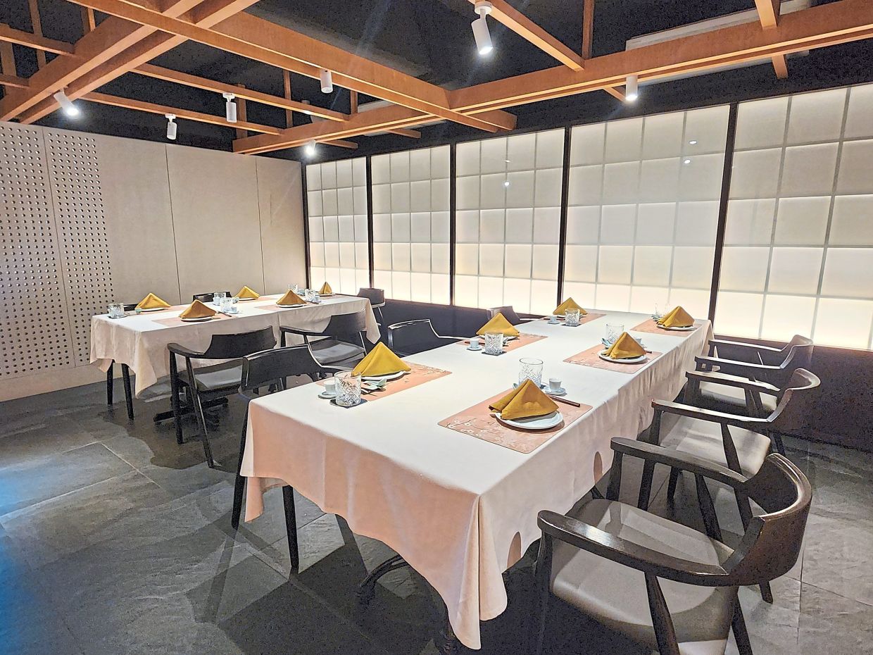 The restaurant is elegant with an easy charm.