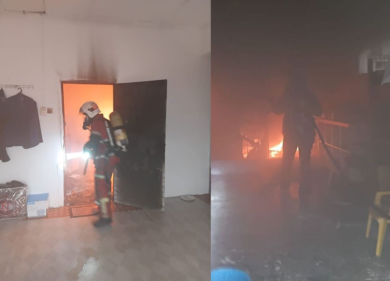 Two men rescued from burning house in Klang
