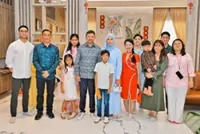 Brunei royal family attend Chinese New Year open houses