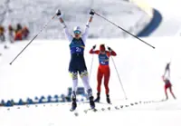 Olympics-Crosscountry-Norway win men's team sprint to hand Klaebo fifth Milano Cortina gold