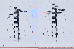 Olympics-Biathlon-German Klopp brings soccer sparkle to Olympic biathlon venue