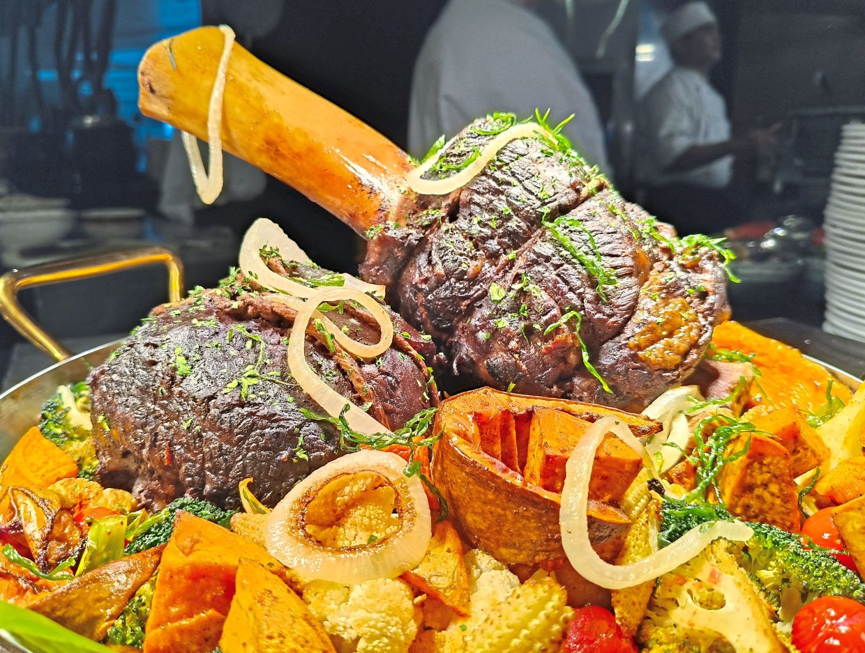 Lambassador Smoke Paprika Beef Shank Hammer features tender beef and roasted pumpkin.