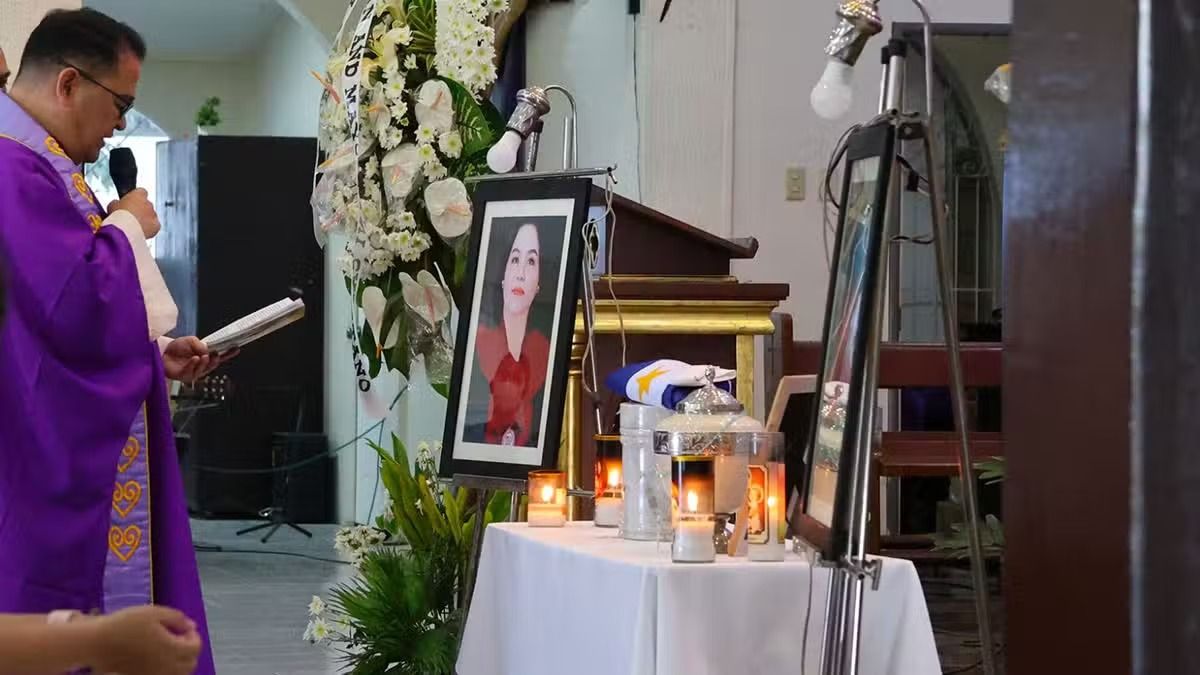 Couple, helper charged with murder of Philippine cop, son