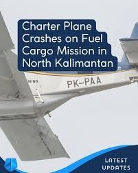 Pilot dies after fuel transport aircraft crashes in North Kalimantan, Indonesia