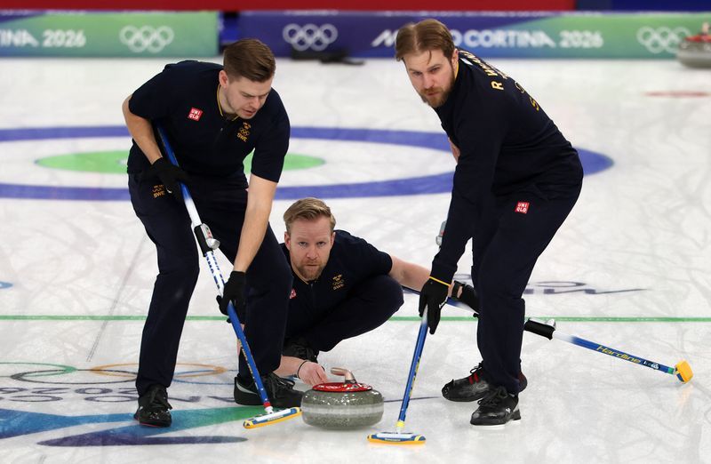 Olympics-Curling-'Murphy's Law' hits Edin's Sweden as champions bow out with loss