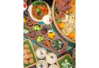 Sun bear mascots inspire buffet