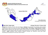 MetMalaysia: Thunderstorm, heavy rain to hit KL, Putrajaya, seven states until 7pm