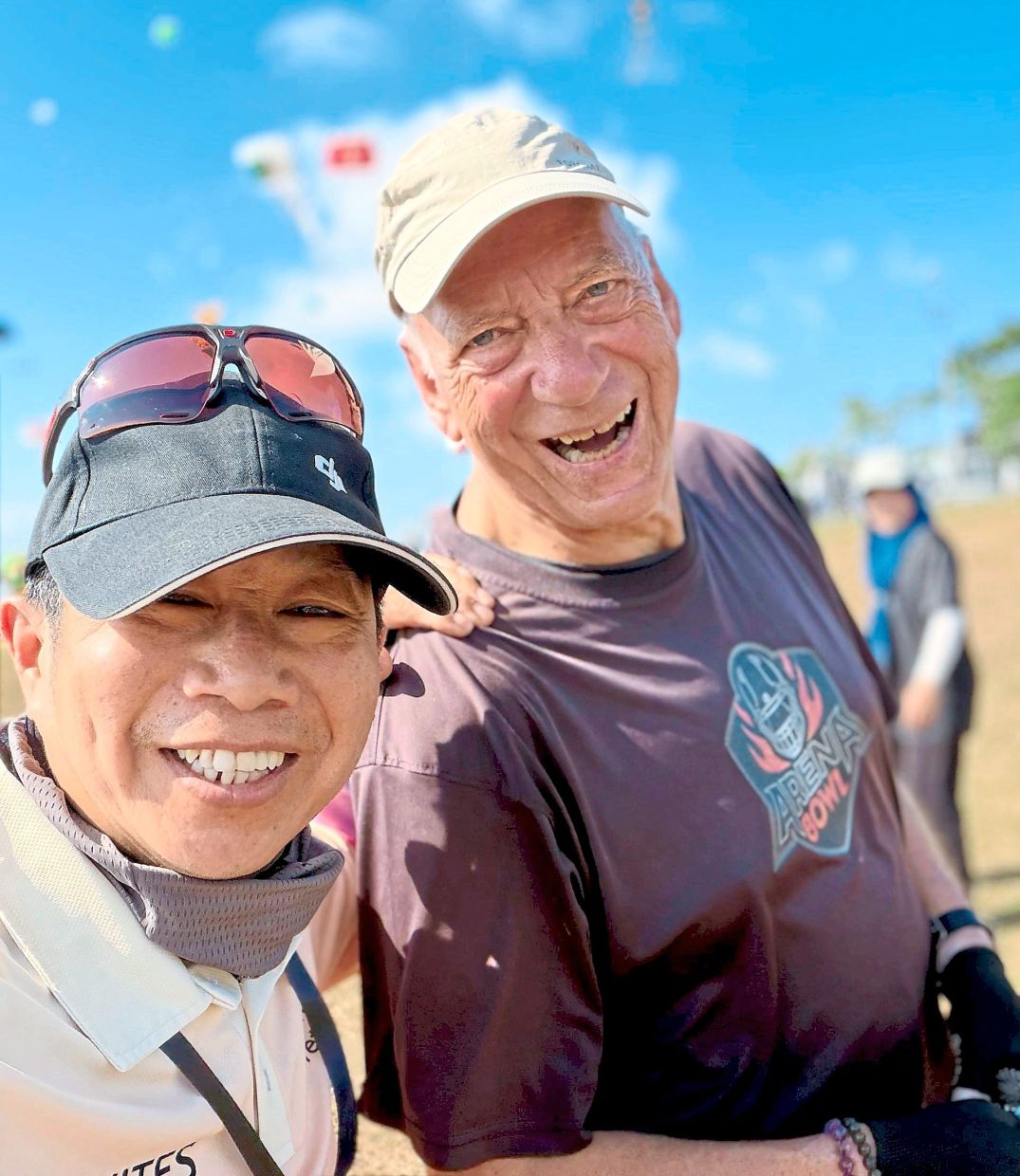 Lau (left) with his friend Helmut Georgi from Austria. — Courtesy photo