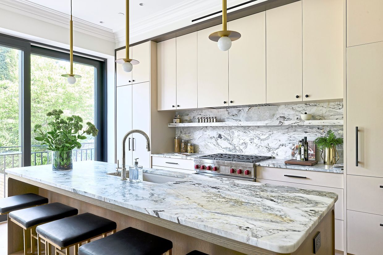 Grocery store finds such as oils, spices and cook books make for the ideal touch for the kitchen.