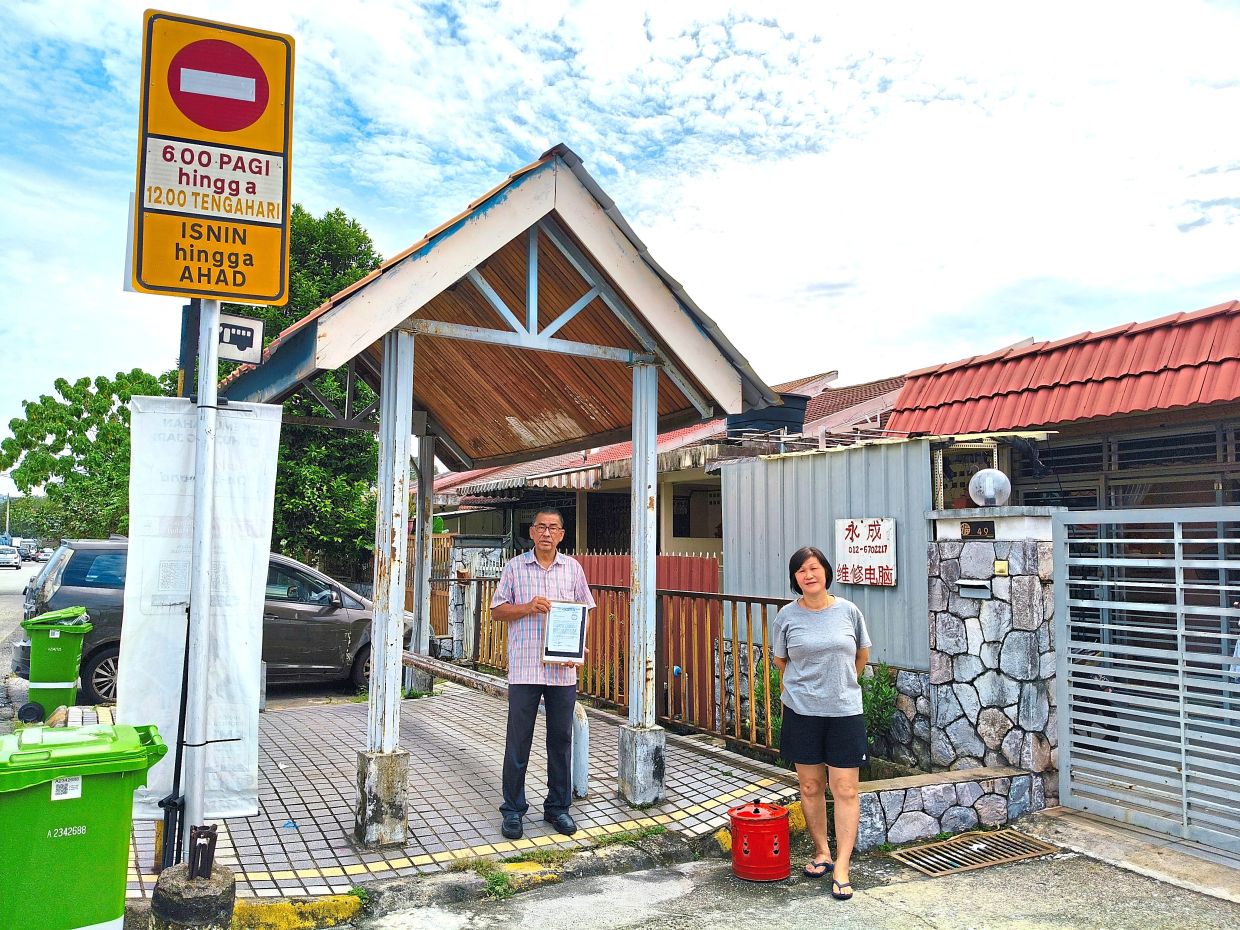 Kepong resident wants unused bus stop in front of home removed