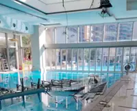 Large section of ceiling plunges into Hong Kong estate’s indoor pool