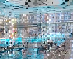 Large section of ceiling plunges into Hong Kong estate’s indoor pool